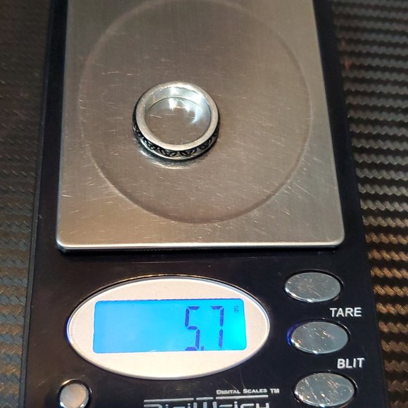 Size 5 925 Sterling Silver Enamel Floral Pandora ALE 50 Ring - Picture 6 of 6